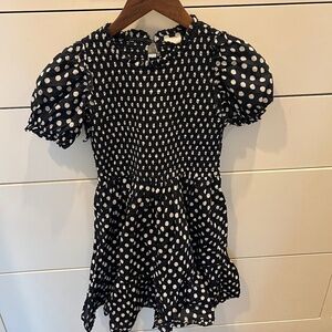 Crewcuts - Polka Dot Navy Dress - Size 10